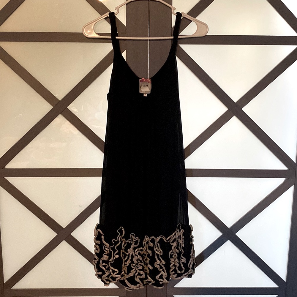Yoana Baraschi black dress